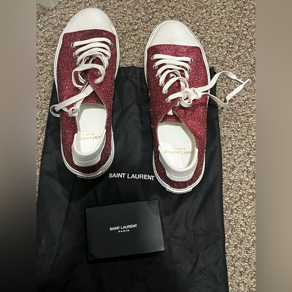 Brand new, never worn Saint Laurent sneakers. Size 36